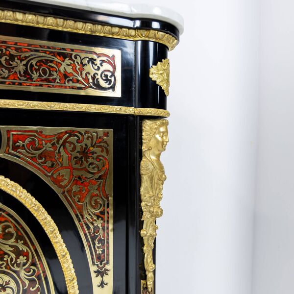 Commode Boulle style Louis XIV en écaille et laiton - XIXe