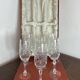 Champagne flutes, cut crystal from Lorraine, with original box.