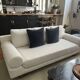 Omnight 3-seater canapé by NV Gallery in white boucle fabric.
