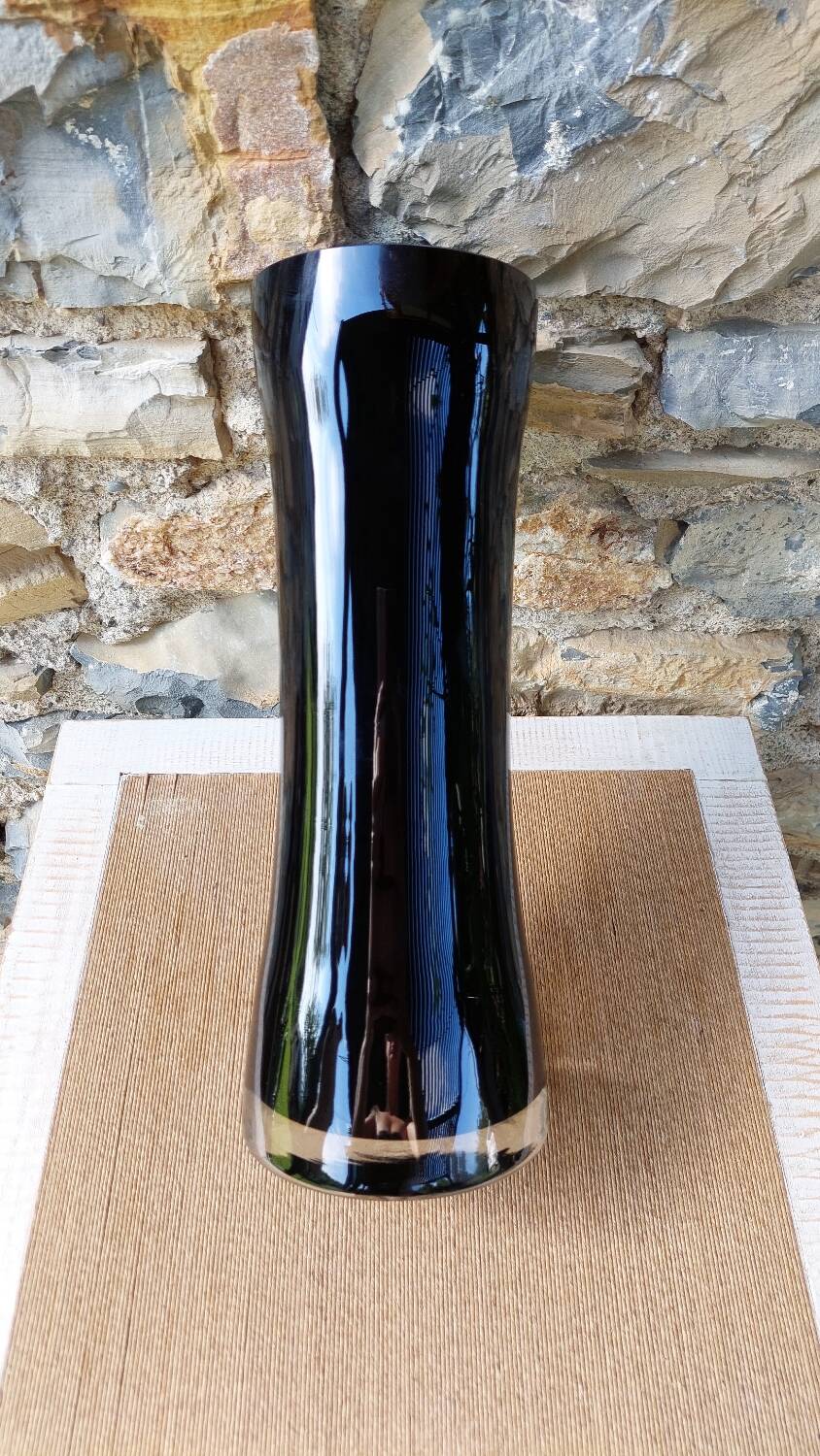 Vintage design black vase