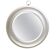Round Silver Steel Wall Mirror Attributed to Sergio Mazza, Italy