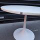 2 round tables, tulip base, saarinen style, 1970
