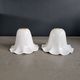 Pair of tulip lampshades in porcelain