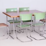 Bauhaus Set of Original Chairs, Robert Slezak, Chrome, Steel, Czechia, 1930s