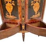 Marquetry corner cabinet attributed to Giuseppe Maggliolini