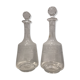 Pair of ancient carafes numbered Crystal Baccarat
