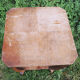 Old art deco style wooden pedestal table