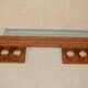 Modernist Art Deco coat racks in limed brown oak