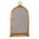 Vintage 1960s Wall Mirror with Bamboo Shelf, Italian Design