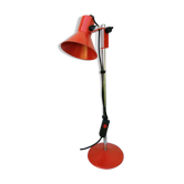 Vintage orange metal lamp