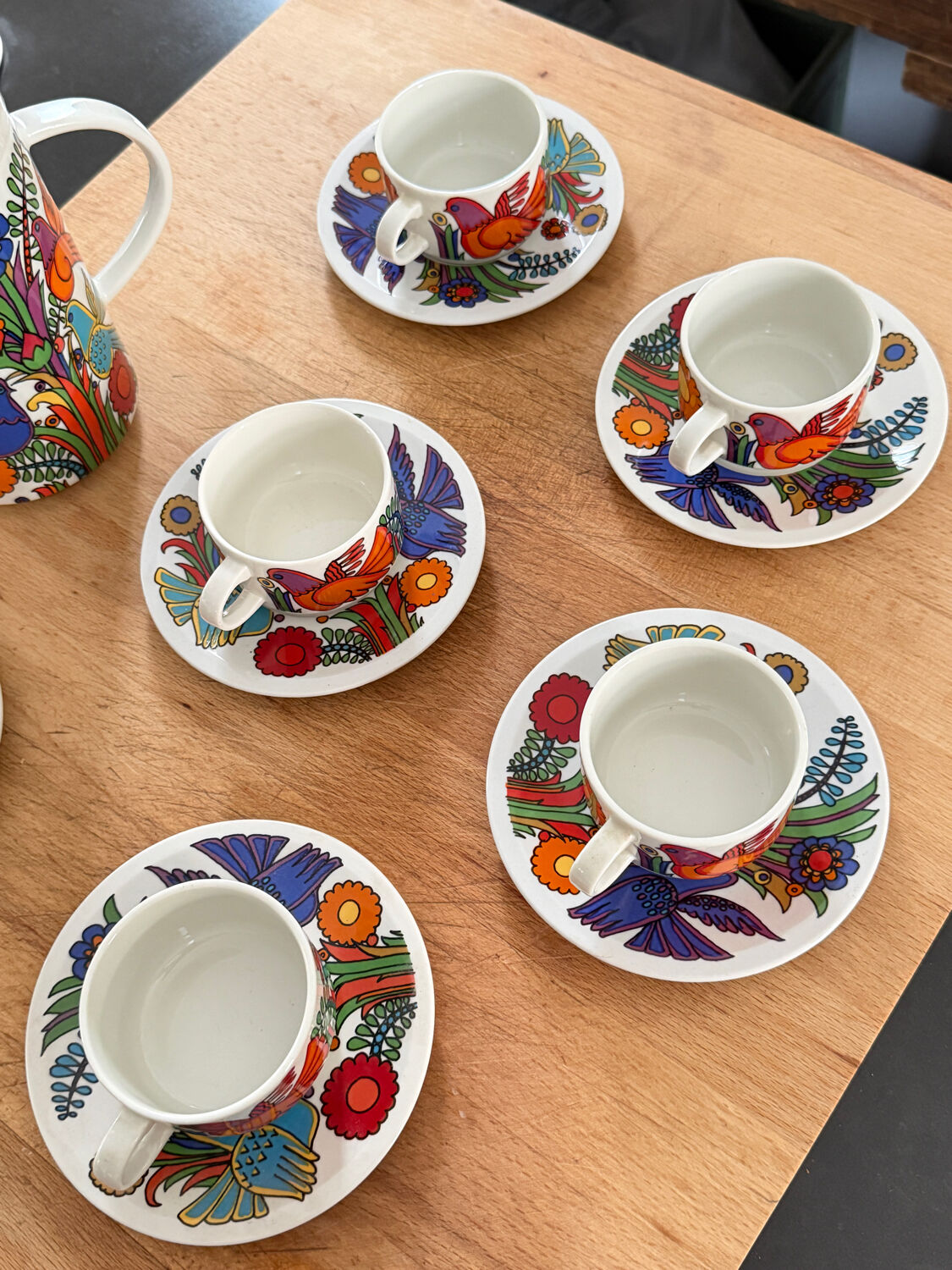 Service à café Villeroy & Boch Acapulco vintage
