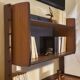Teak secretary desk Ergo, Vintage Scandinavian 1960s