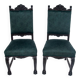 A pair of antique chairs on lion's paws, Western Europe, circa 1920.