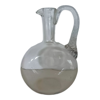 18th century glass pitcher