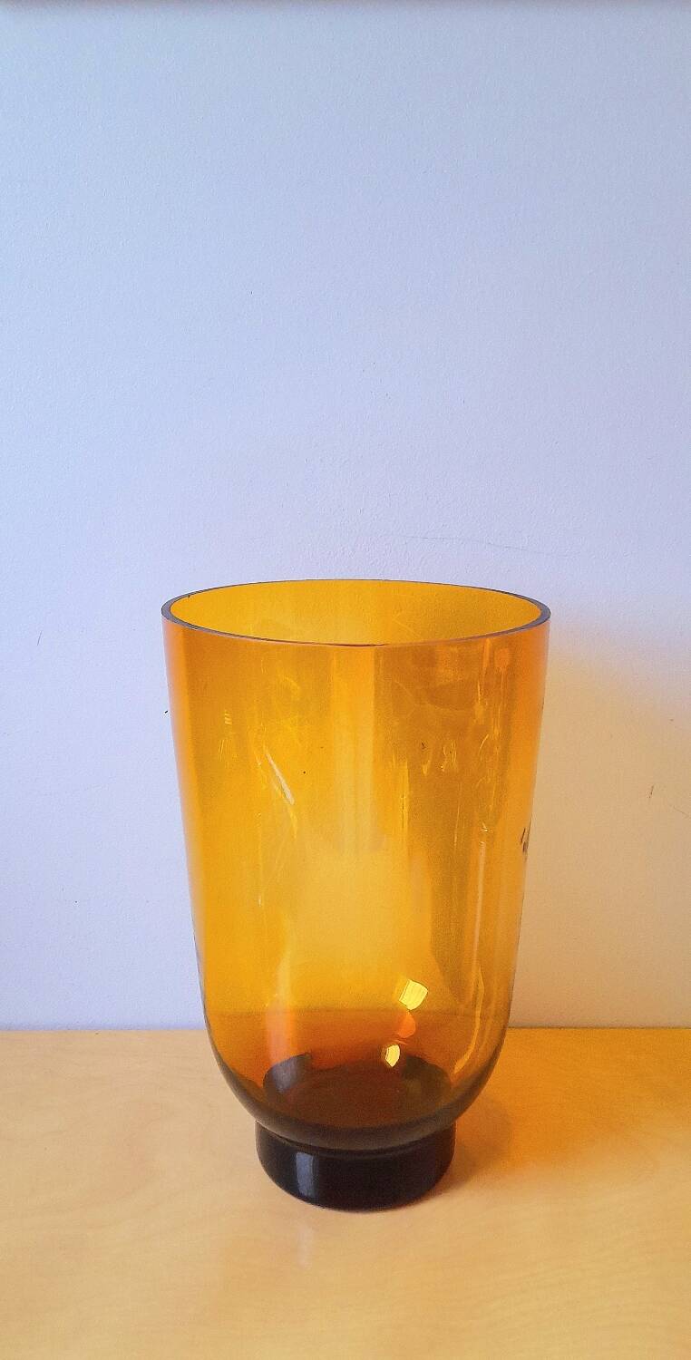 Large amber vase 1970