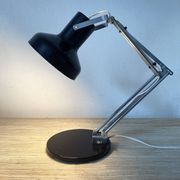 Adjustable metal and chrome desk lamp, 1960s-70s