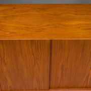 Model 19 teak highboard by Gunni Omann for Omann Jun, Denmark, 1960s