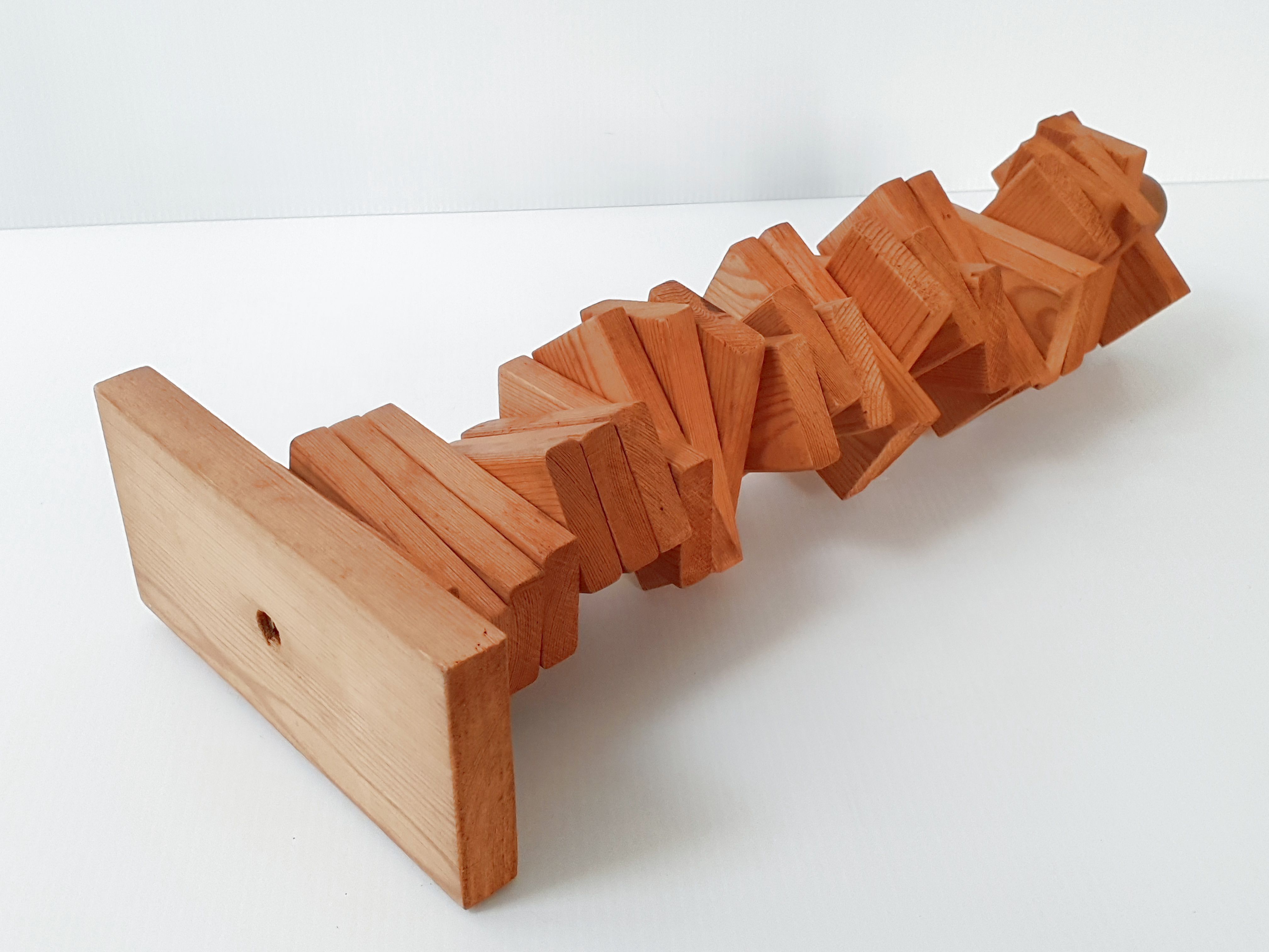 Vintage pine dominoes game 1970