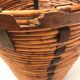 Vintage high-capacity rattan linen basket