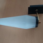 Applique années 50 en métal laiton et verre