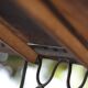 Old industrial table with sewing machine base – solid wood
