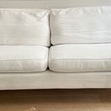 White sofa 2 places