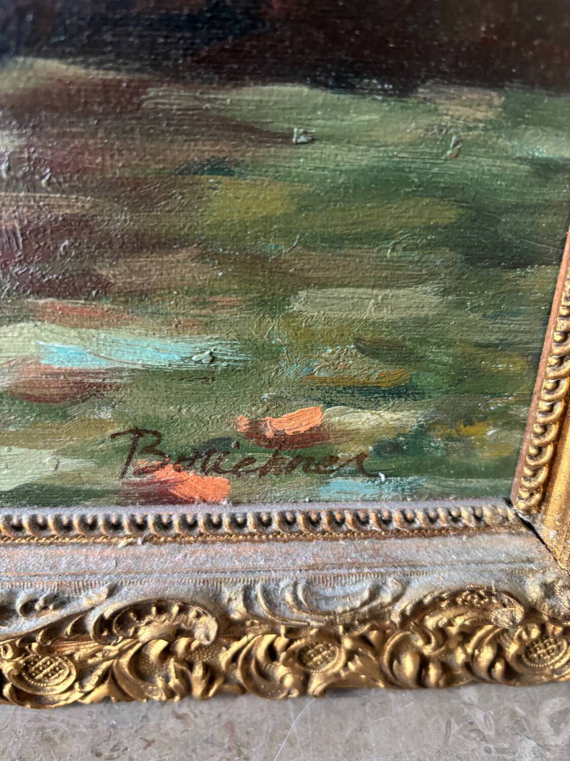 Signed bouquet of flowers