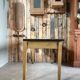 Large patinated desk