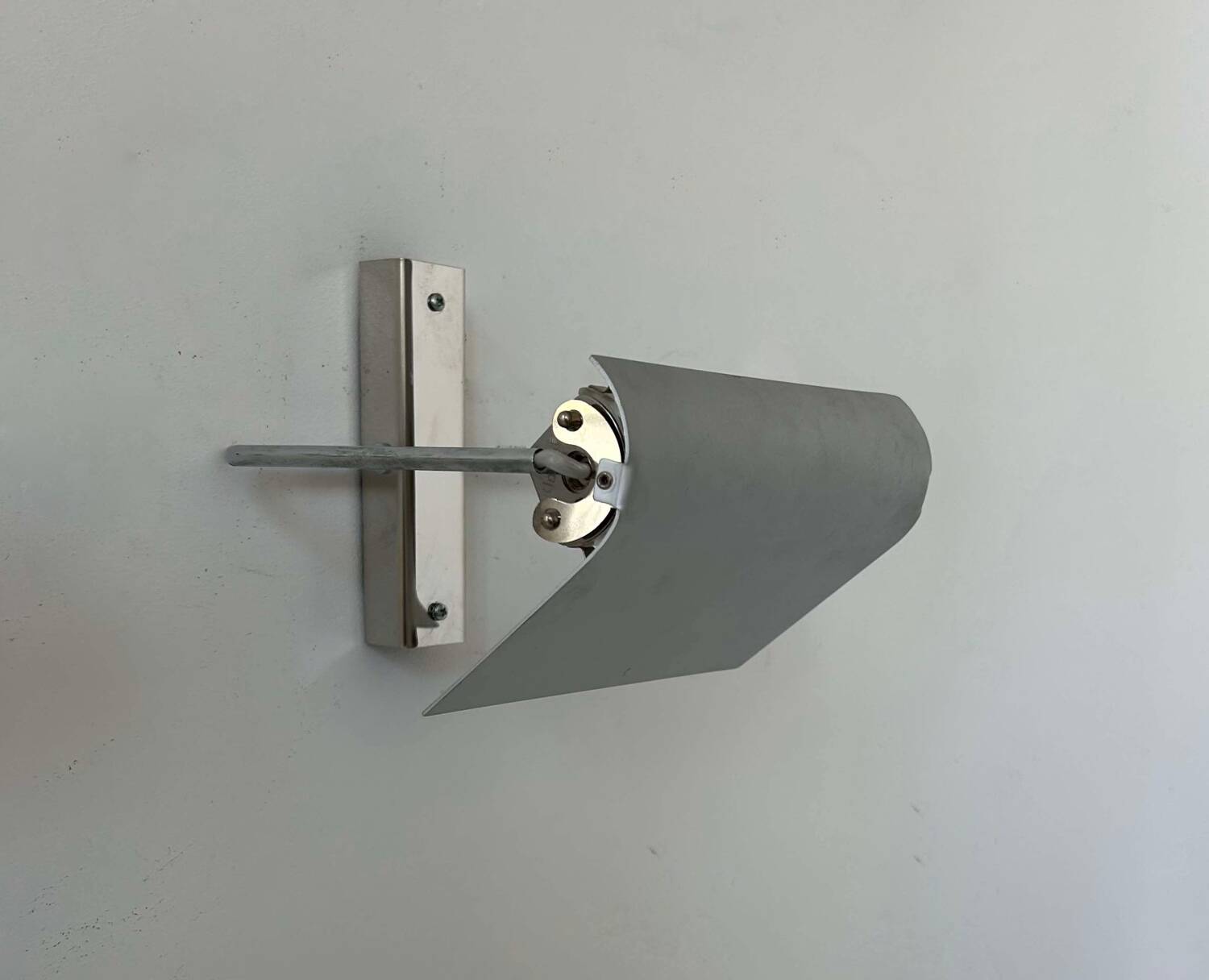 Pair of vintage adjustable wall lights, chrome, Castiglioni Fontana Arte 1972