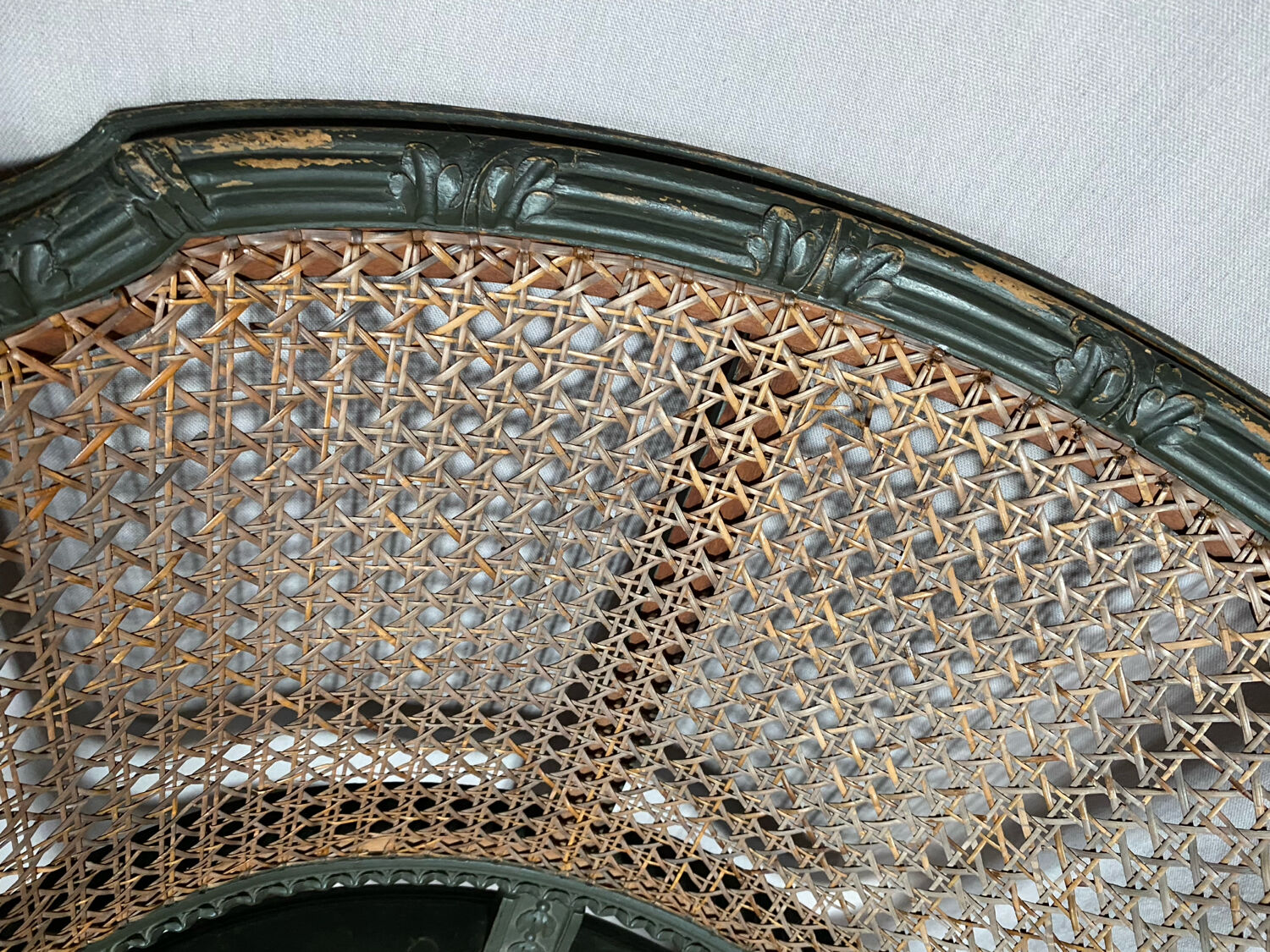 Caned armchair in Louis XVI style