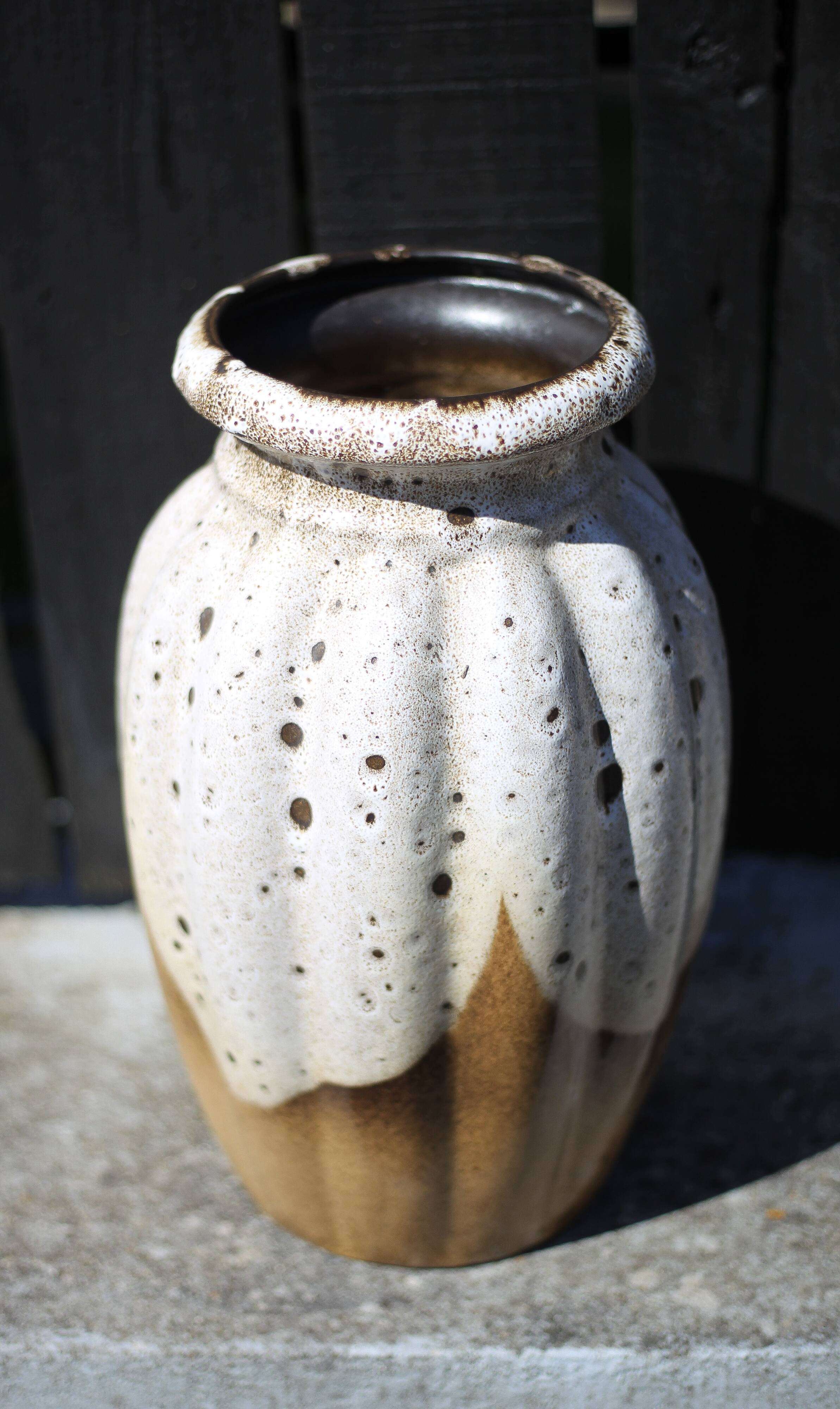 West Germany ceramic vase 292-34, scheurich Keramik, decorative vase, floor vase