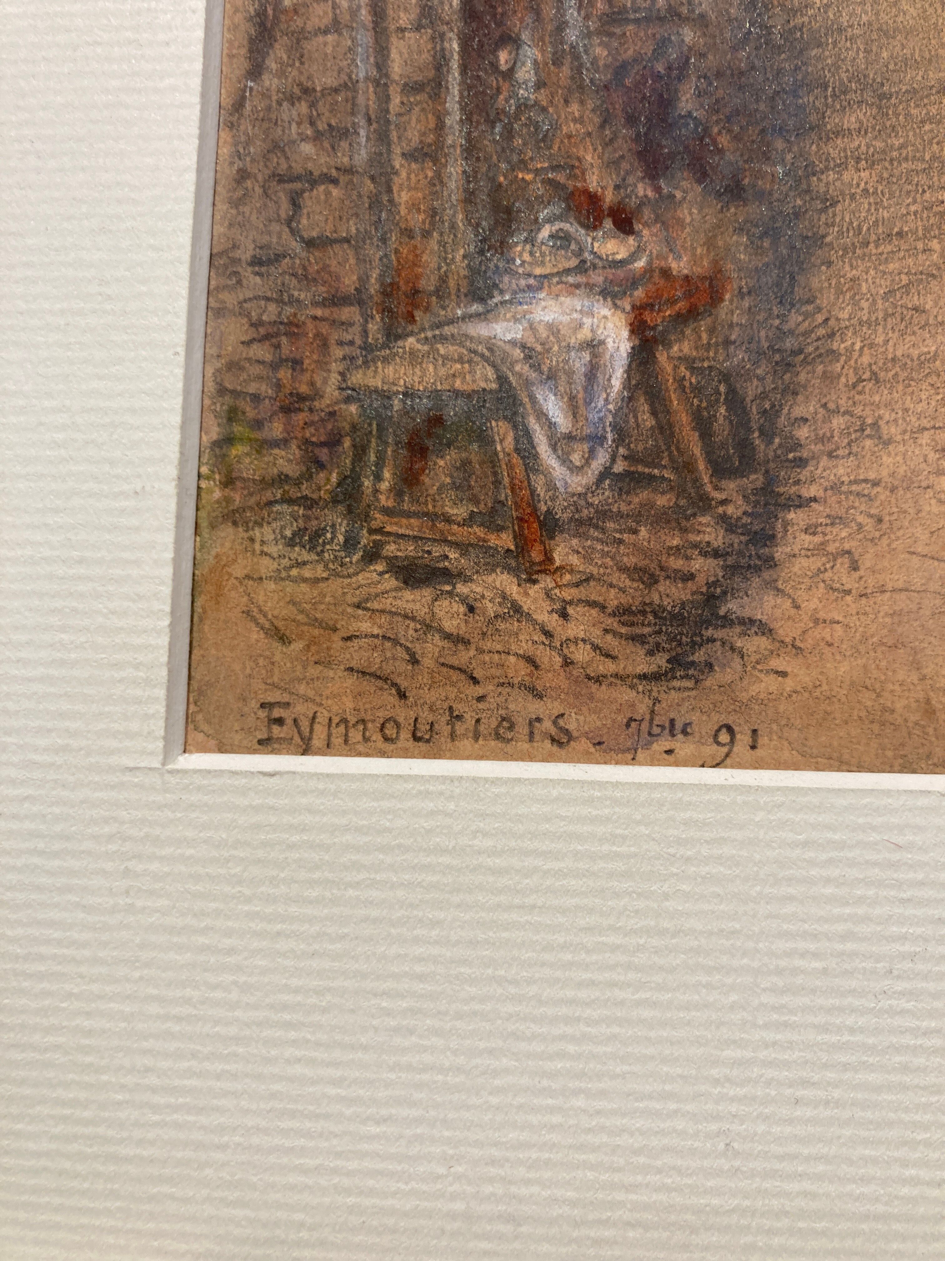 Drawing representing an alley