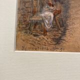 Drawing representing an alley