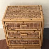 Rattan beside table