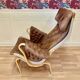 "Pernilla" leather armchair "Bruno Mathsson" 1960.