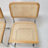 Set of 5 vintage Cesca chairs by Marcel Breuer