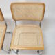 Ensemble de 5 chaises Cesca vintage par Marcel Breuer