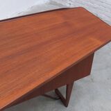 Freestanding 'Boomerang' desk in teak by Peter Løvig Nielsen, 1968