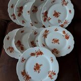 Set of 9 A. HACHE & Compagnies flat plates