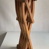 Pair of Teak Curule Armchairs