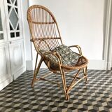 Armchair in rattan