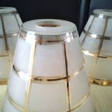 4 Globes, lampshades for Art Deco chandelier