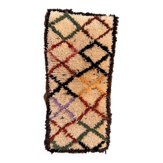 Moroccan carpet azilal colorful - 56 x 120 cm