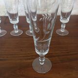 Set of 6 champagne flutes