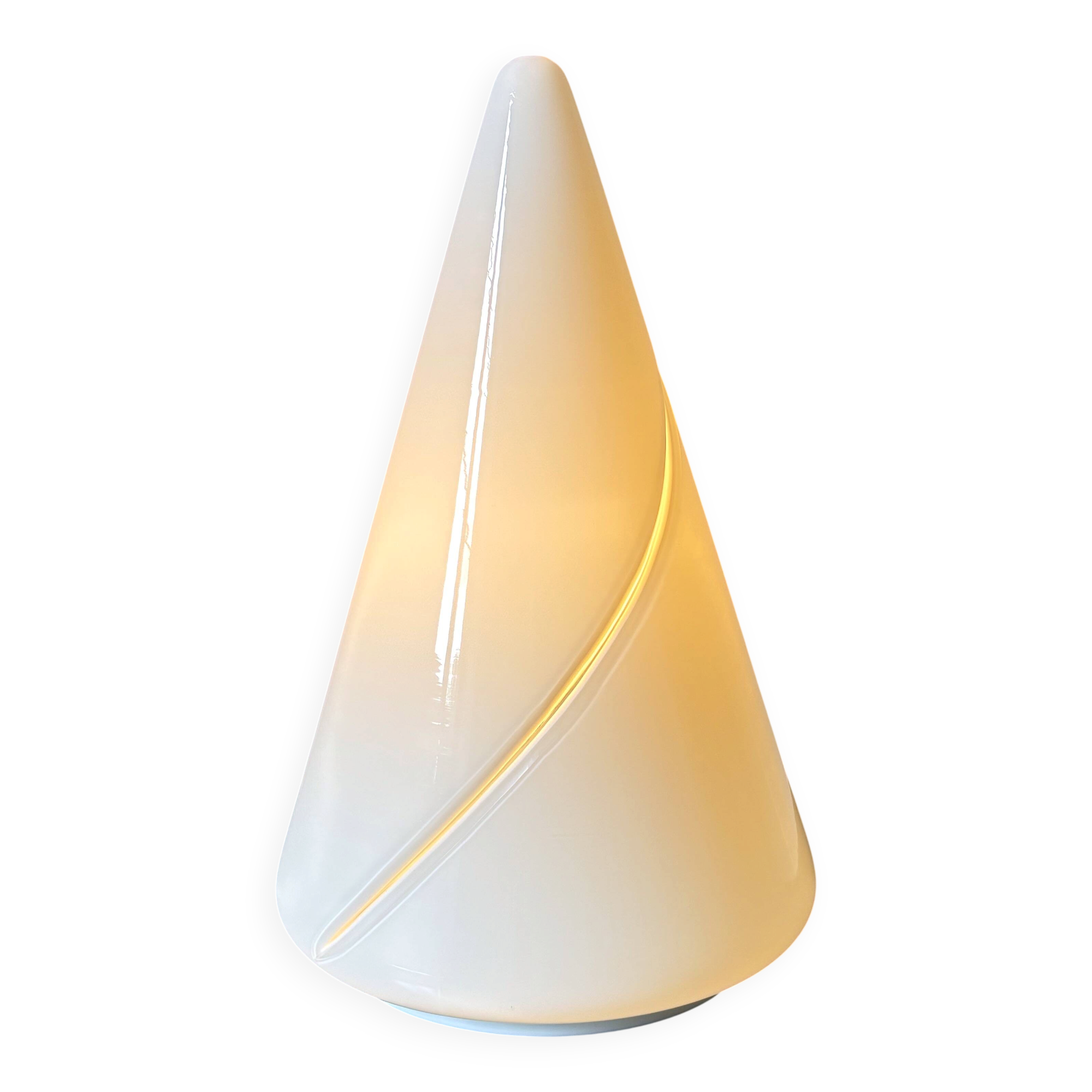 Lampe cône Murano Puntoluce - Sceau d’authenticité -