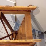 Old vintage wooden painter's stepladder