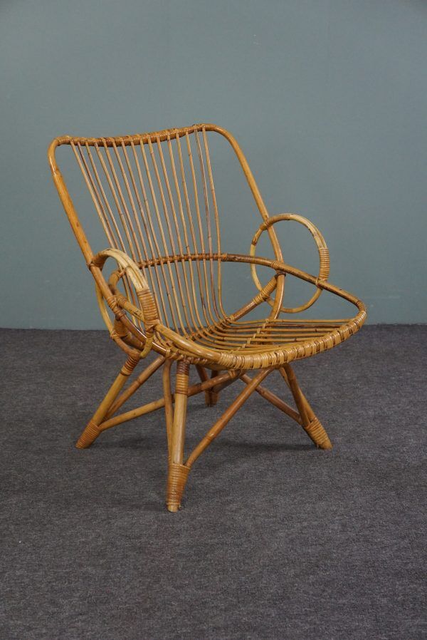 Fauteuil en rotin, 1950