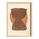 Painting on paper - rock - signed eawy