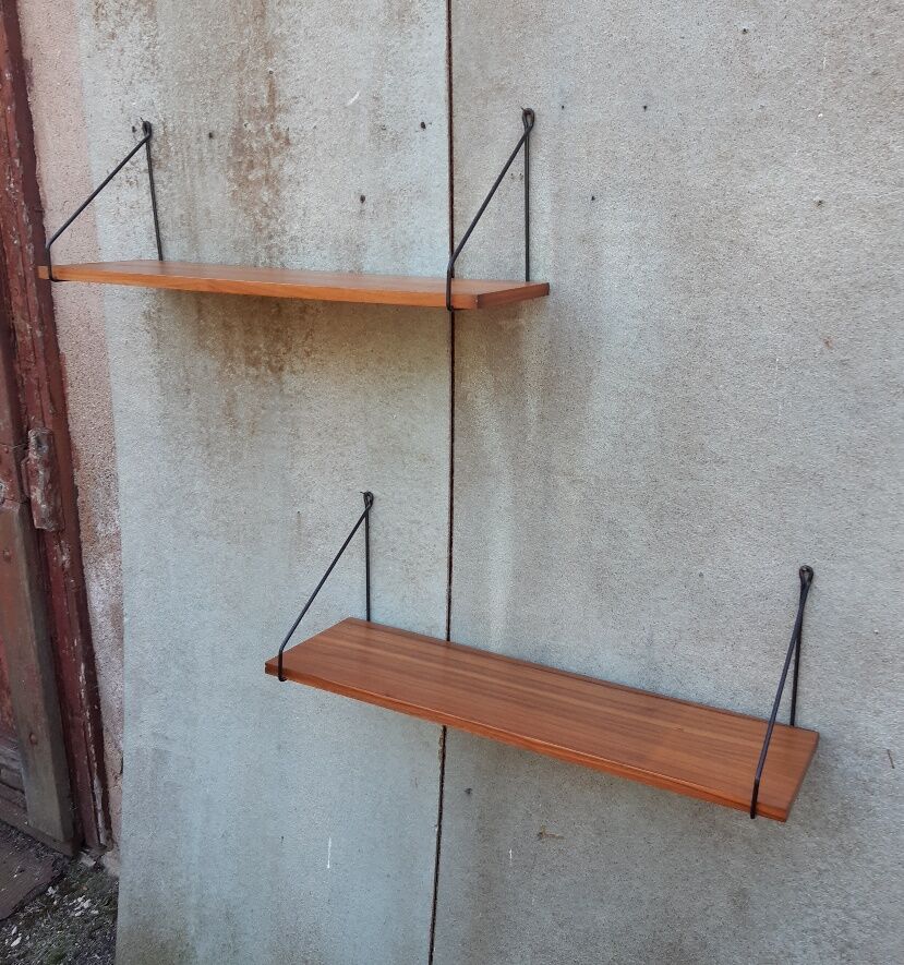 1960 wall shelves, set of 2