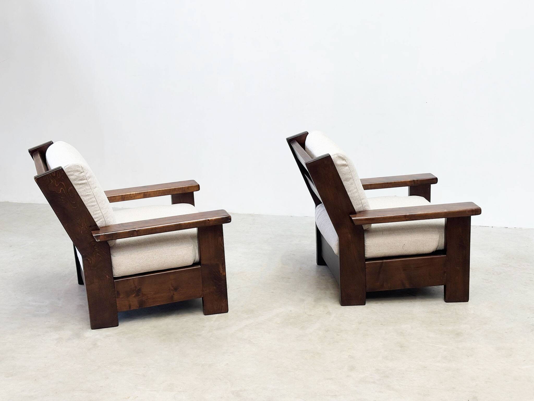 Brutalist lounge chairs